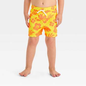 Toddler Boys' Hibiscus Floral Swim Shorts - Cat & Jack™