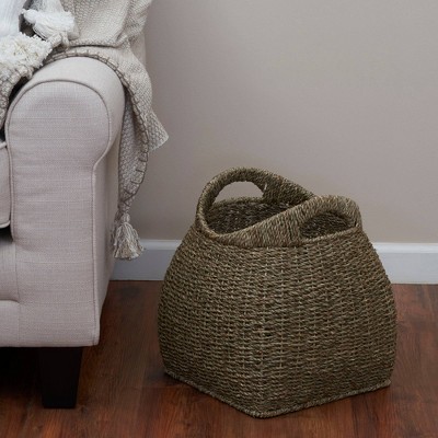 Natural Seagrass Storage Basket with Handles