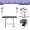 Foldable Dog Grooming Table with Adjustable Height Arm for Home Pet Bathing - image 2 of 4