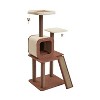 Two by Two Ann Arbor - Beige Scratching Post Cat Furniture - 53.4 in. Tall - 3 of 4