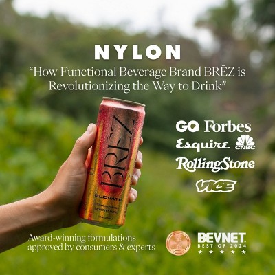 BREZ ELEVATE Non-Alcoholic Uplifting Tonic - 4pk/12 fl oz Cans