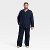 Men's Flannel Pajama Set - Goodfellow & Co™ Black Stripe - 3 of 3