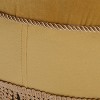 Christopher Knight Home Jonathan 24" Button-Tufted Round Velvet Upholstered Ottoman with Tassel Rope, Yellow - 4 of 4