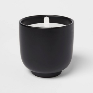2-Wick Ceramic Jar Candle Vanilla Teakwood 13.5oz - Room Essentials™ - 1 of 4