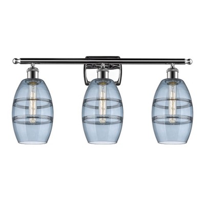 Vaz - 3 Light Bath Vanity In Industrial Style-9.13 Inches Tall and 25.88 Inches Wide