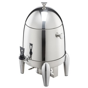 VEVOR Stainless Steel Beverage Dispenser, 2.7 Gallon Drink Dispenser  with Alcohol Burner, Hot & Cold Drink Dispensers, Silver - 1 of 4