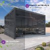 PURPLE LEAF Louvered Pergola Accessory Aluminum Louver Grille for Optimal Privacy, Sunlight Control Side Fixed Shutter Wall, Pergola Not Included - 4 of 4
