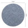 REGALWOVEN Faux Leather Washable Wipeable Heat Resistan Placemats 6 Pcs - 4 of 4