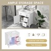 30" Bathroom Vanity with Sink Top, Cabinet with Door and Two Drawers, Solid Wood Frame For Small And Medium Restroom Freestanding Vanity Cabinet - 2 of 4