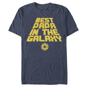 Men's Star Wars Best Papa in the Galaxy Imperial Crest T-Shirt - 1 of 4