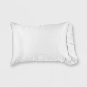 Standard/Queen 300 Thread Count 2-in-1 Pillowcase & Protector with Zipper Closure Bright White - GLOW