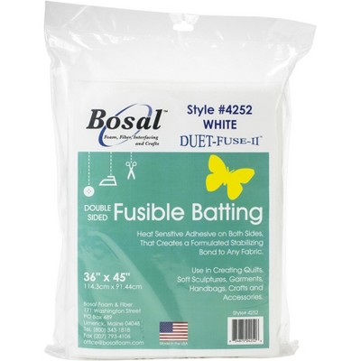 Bosal Duet-Fuse-II Double-Sided Fusible Batting-36"X45"