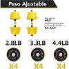 2-in-1 Adjustable Dumbbell Set, 44 Lb Dumbbell Weights Used As Dumbbell and Barbell Set - 3 of 3