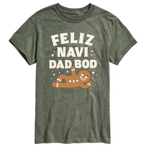 Men's - Instant Message - Feliz Navi Dad Bod Short Sleeve Graphic T-Shirt - 1 of 4