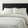 Alternating Pinstripe Comforter & Sham Set Gray/Cream - Hearth & Hand™ with Magnolia - 4 of 4