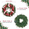 24" Pre-Lit Christmas Wreath for Front Door - 2 of 4