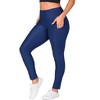 24seven Comfort Apparel Side Pocket Ankle Length Yoga Pant Leggings - 2 of 4