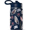 NBA New Orleans Pelicans 14oz Kids Stainless Steel Water Bottle With Straw Lid and Flexible Handle - 2 of 4