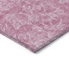 Blush And Ivory Floral Washable Indoor Outdoor Area Rug - 4 of 4