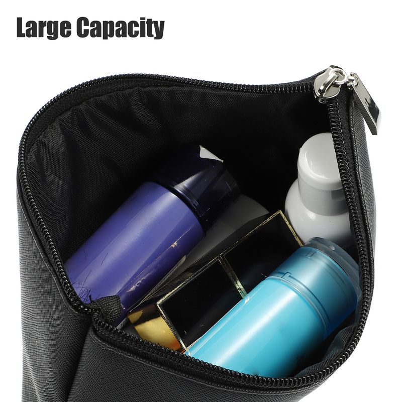Unique Bargains PU Leather Travel Portable Makeup Bag 1 Pc, 5 of 8