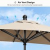 PURPLE LEAF Patio Umbrella Outdoor Table Umbrella Aluminum Frame Market Umbrella Sun Umbrella with 8 Sturdy Ribs - 2 of 4
