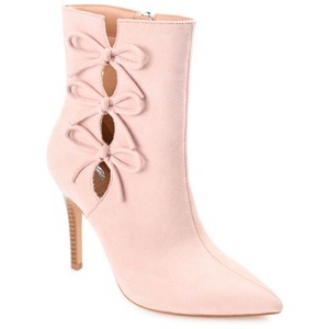 Journee Collection Womens Deandra Tru Comfort Foam Inside Zip Stiletto Booties Blush 12 - 1 of 4