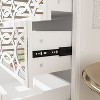 FUFU&GAGA 3-Drawers White Wood Mirrored Paint Nightstands Bedside Table - image 4 of 4