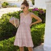 Anna-Kaci Women's Sleeveless Button Front Midi Fashion Dress with Adjustable Straps - 2 of 4