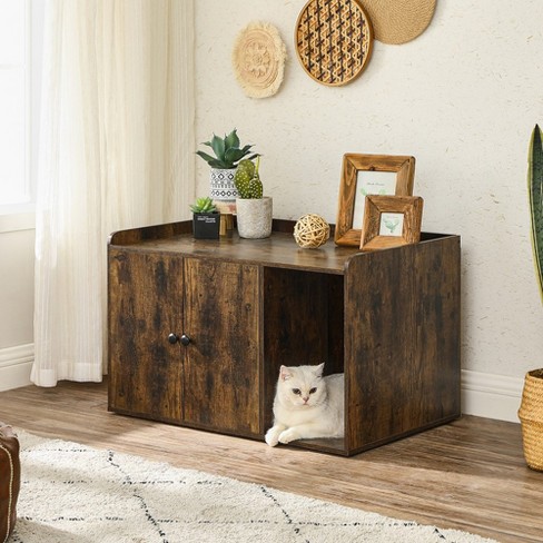 Modern cat deals litter box furniture