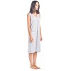 Casual Nights Women's Cotton Sleeveless Nightgown Sleep Shirt Chemise - 2 of 4