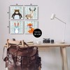 Stupell Industries Woodland Animals in Glasses Black Framed Giclee Art (Set of 4) - 3 of 4