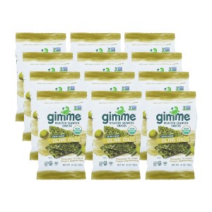 Gimme Organic Extra Virgin Olive Oil Seaweed Snack- Case of 12/.35 oz - 1 of 4