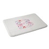 Deny Designs April Lane Art Fancy Bow Monogram Memory Foam Bath Mat - 2 of 4