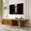LOVSON 78 to 110-inch Retracted Extendable TV Stand, Console Media Cabinet with Storage,for Up to 55+ Inch,for Living Room,Bedroom,Natural - 3 of 4