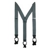 CTM Men's Elastic Button End Dress Suspenders with Silver Hardware - 3 of 4