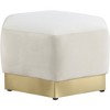 Meridian Furniture,Marquis Velvet Ottoman - 3 of 4