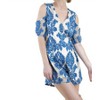 Women's Floral Embroidered Cold Shoulder Romper - umgee - 2 of 4