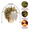 National Tree Company 36" Frosted Arctic Spruce Mailbox Swag with Battery Operated Warm White LED Lights - 4 of 4