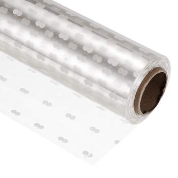 60cmx10y plastic wrapping paper rolliing pure