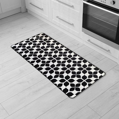 Evideco French Home Goods Martha Printed Kitchen Mats - Non-Slip, Washable, Tile Design, Available in Two Sizes