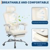 Mesh Ergonomic Office Chair w/Footrest, Home Office Computer Chair with Adjustable Headrest and Backrest, Executive Desk Chair with Wheels 360 Swivel - 2 of 4