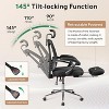 GALAXHERO Ergonomic High Back Office Chair with Footrest Big and Tall Adjustable Desk Chair Reclining with Lumbar Support SGS Class 4 Gas Lift - 4 of 4