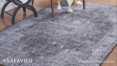 Tucson Donovan Black/Grey 8' x 10' Synthetic Washable Rug