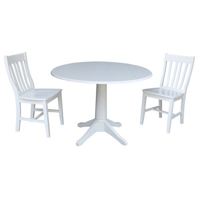 target white round table