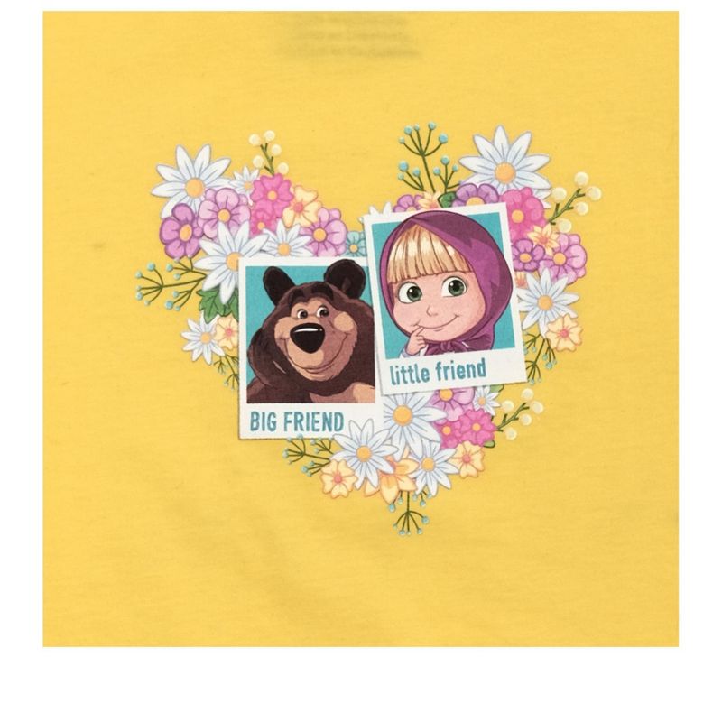 Masha and The Bear Big Friend Little Friend T Shirt - Toddler, 3 of 7