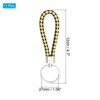 Unique Bargains Braided Leather Car Wallet Keychain with Stainless Steel Key Ring - 2 of 3