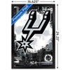 Trends International NBA San Antonio Spurs - Maximalist Logo 23 Framed Wall Poster Prints - 3 of 4