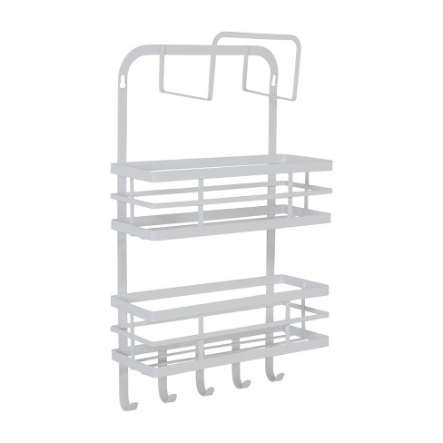 Honey Can Do Stackable Cabinet Shelf Helpers, Set of 2 - Gray