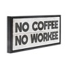 Stupell Industries No Coffee Funny Office Phrase, 31" x 14" - 3 of 4