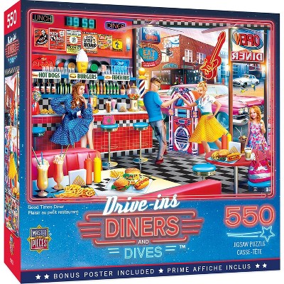 MasterPieces Inc Good Times Diner 550 Piece Jigsaw Puzzle